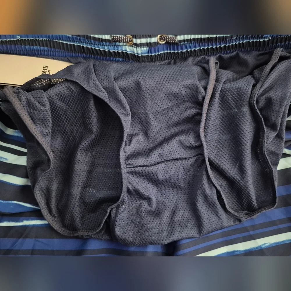 NEW Nike Men's XXL Navy Blue Fade Striped Breaker 9
